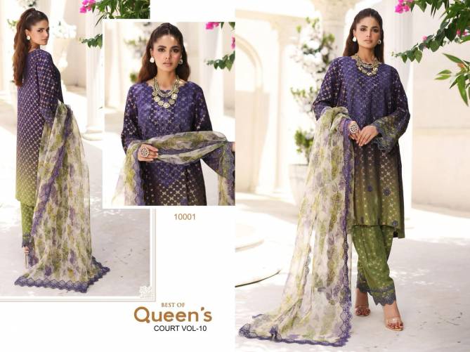 Queens Court Vol 10 By Hazzel Cotton Pakistani Suits Wholesale Clothing Suppliers In India
